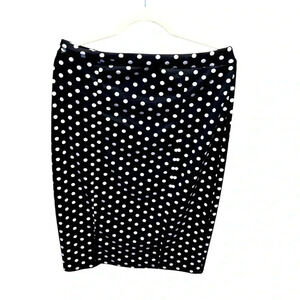 Polka Dot Printed Pencil Skirt, great condition Sz XL